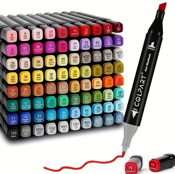NWT 80 Colpart DUAL TIP MARKERS. Shipping OR HOBBYIST Artist. 🎨 - Picture 2 of 11